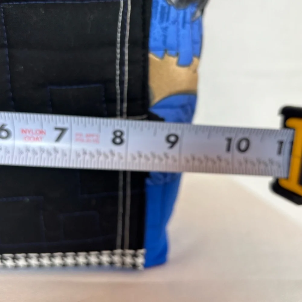 Handmade Upcycled Quilt Bible Tote Bag | Batman Carryall with Pocket‎